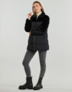 Piumino Only ONLWANJA FUR PUFFER MIX COAT CC OTW Nero Piumini Donna - 3