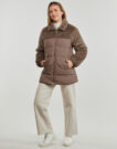 Duvet Only ONLWANJA FUR PUFFER MIX COAT CC OTW Brown Women's Down Jackets - 3
