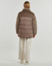 Duvet Only ONLWANJA FUR PUFFER MIX COAT CC OTW Brown Women's Down Jackets - 4