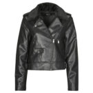 Giacca in pelle Only ONLVILHELMA Nero Giacche in pelle Donna - 1