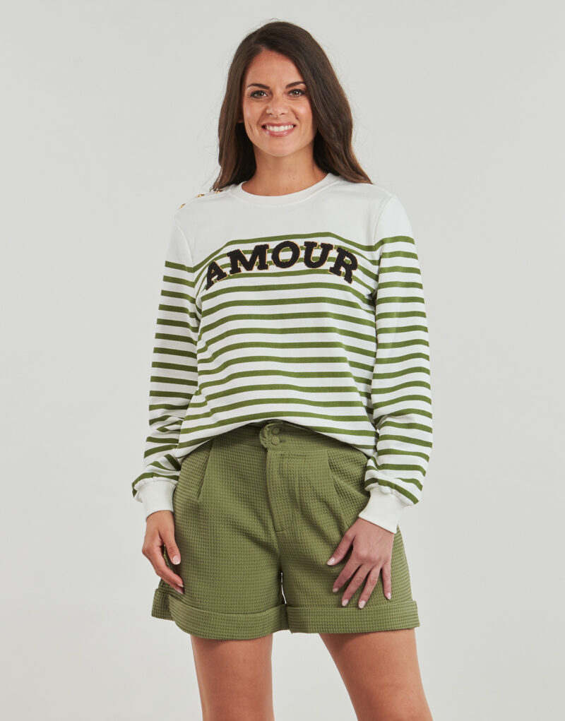 Felpe Only ONLALLIE Kaki Felpe Donna - 2