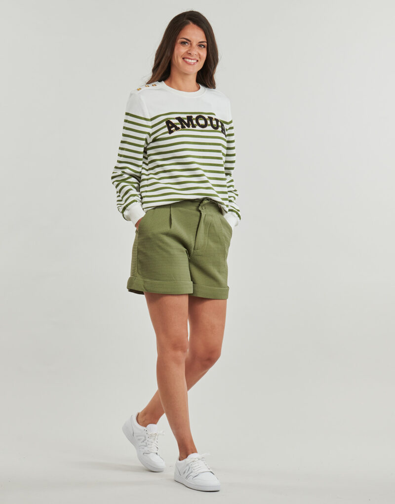 Felpe Only ONLALLIE Kaki Felpe Donna - 3