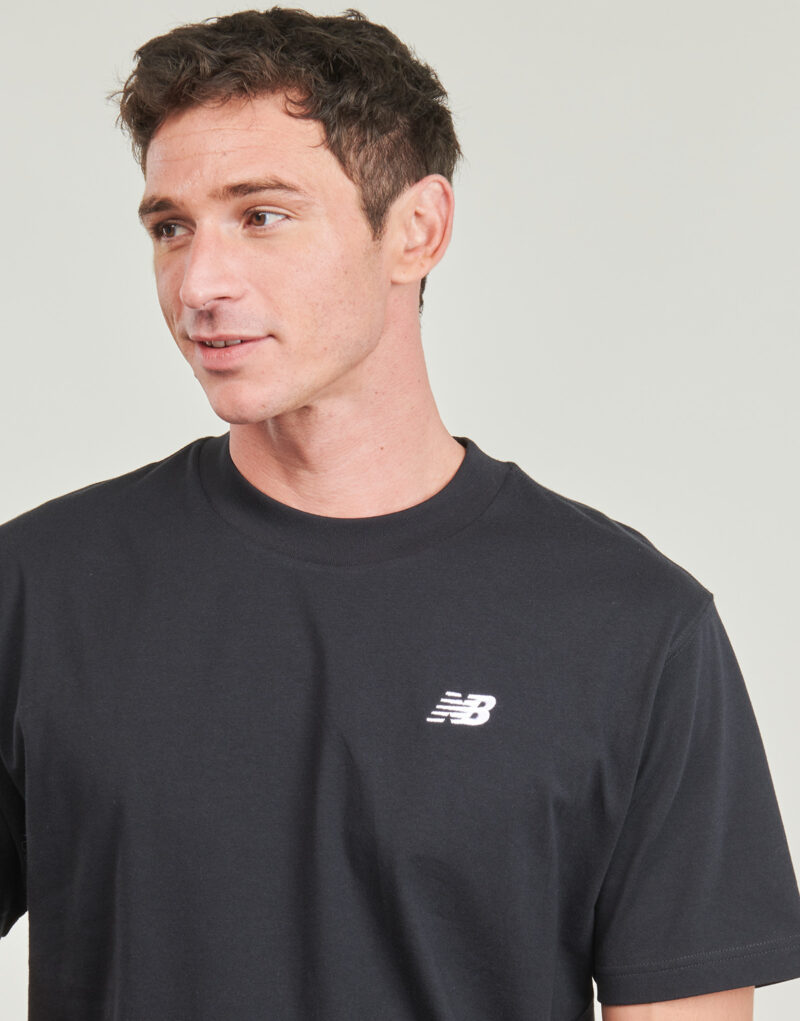 New Balance Herren-T-Shirt mit kleinem Logo, Kurzarm, Schwarz - Gr&ouml;&szlig;e 5