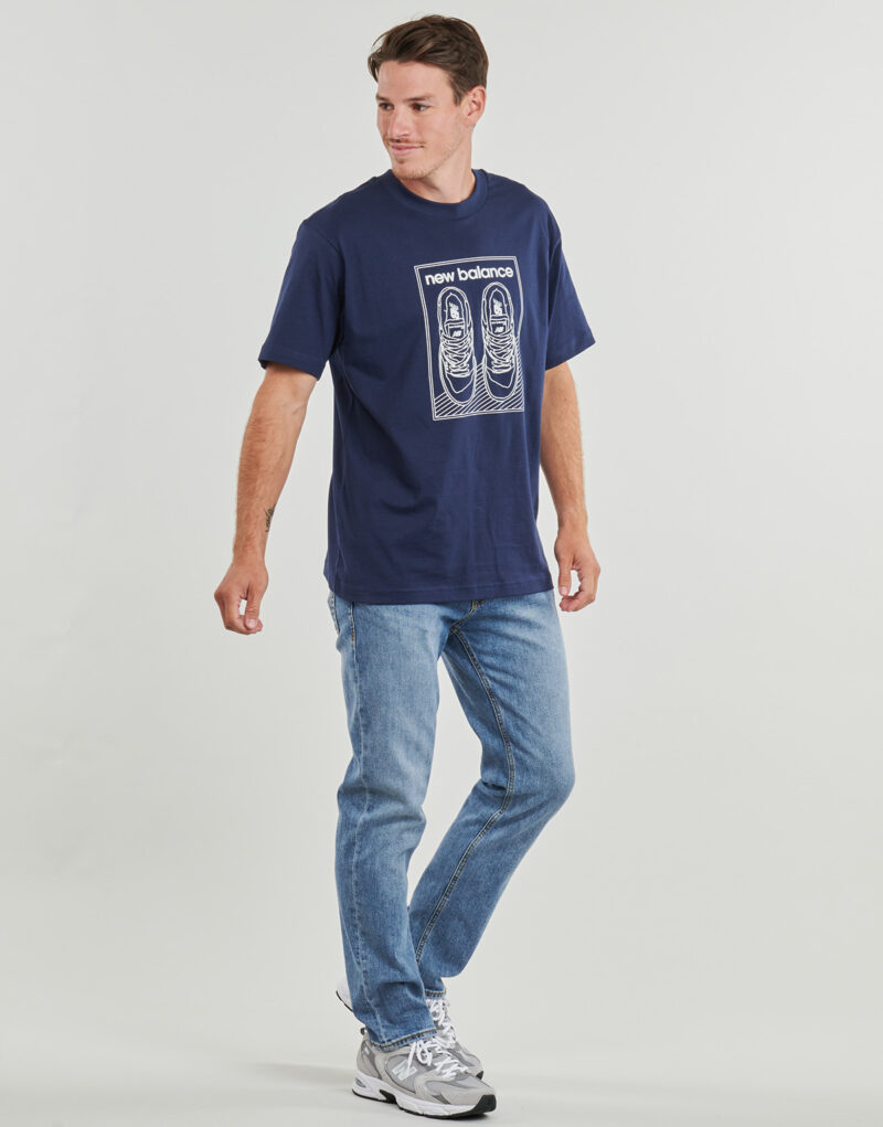 T-shirt New Balance GRAPHIC JERSEY TEE Marine T-shirt maniche corte Uomo - 3