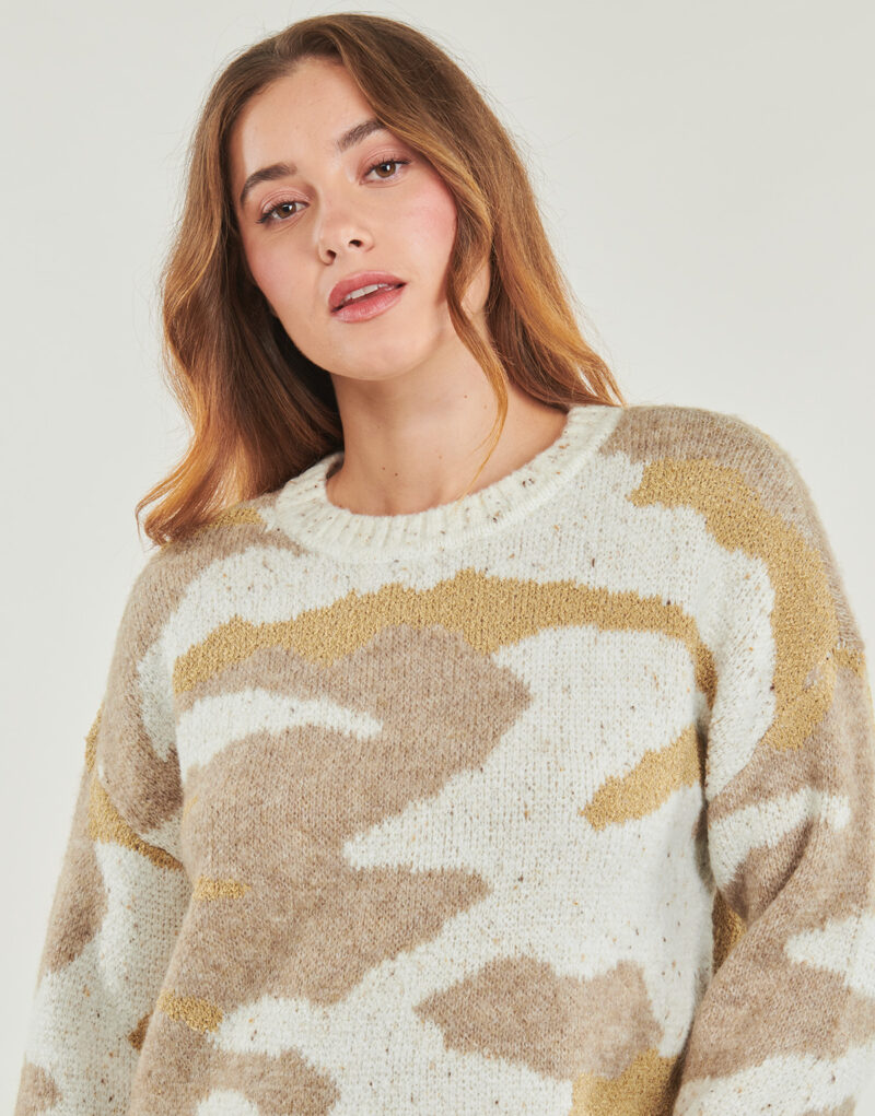 Maglione  Vila  VIJEMMA   Beige Maglioni Donna - 5
