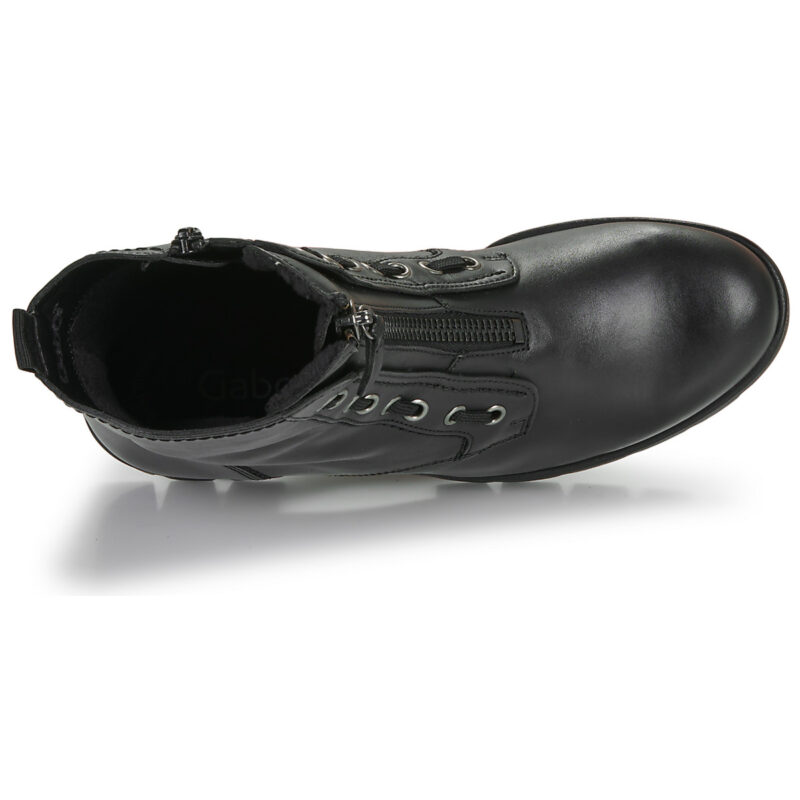 Gabor 51716 Schwarze Damen-Ankle-Boots - Gr&ouml;&szlig;e 6