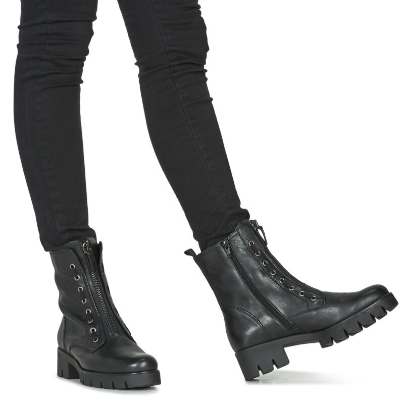 Gabor 51716 Schwarze Damen-Ankle-Boots - Gr&ouml;&szlig;e 8
