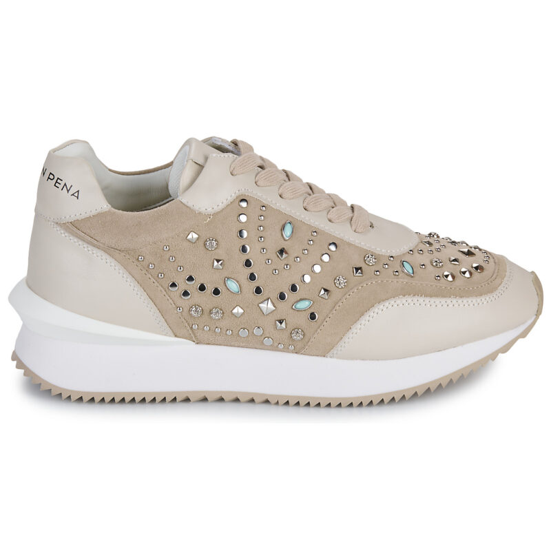 Baskets basses beiges pour femme ALMA EN PENA I241213 - Pointure 2