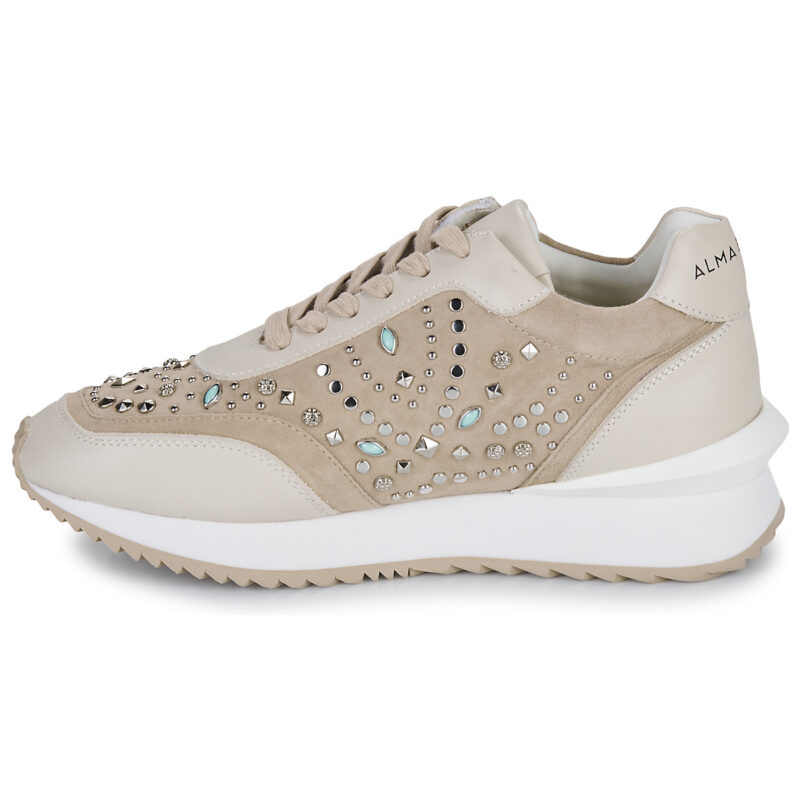 Baskets basses beiges pour femme ALMA EN PENA I241213 - Pointure 4