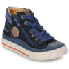 Bopy Zapatillas de terciopelo azul para ni&ntilde;o