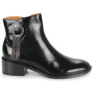 Mam'Zelle JULIUS Schwarze Damen-Ankle-Boots - Gr&ouml;&szlig;e 2