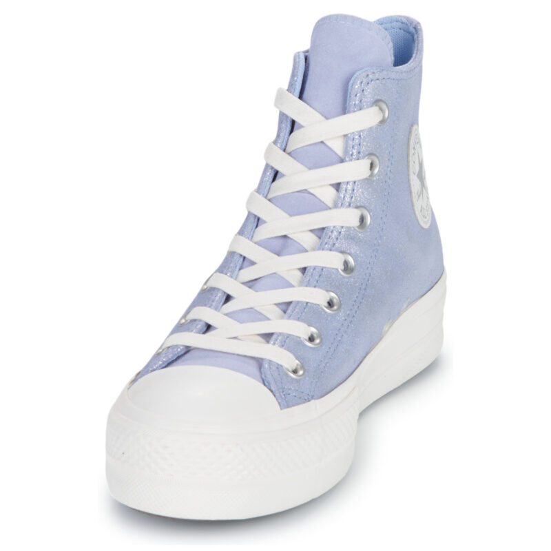 Converse CHUCK TAYLOR ALL STAR LIFT PLATFORM SUEDE SHIMMER Blau High-Top-Sneaker Damen - 3