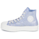 Converse CHUCK TAYLOR ALL STAR LIFT PLATFORM SUEDE SHIMMER Blau High-Top-Sneaker Damen - 4