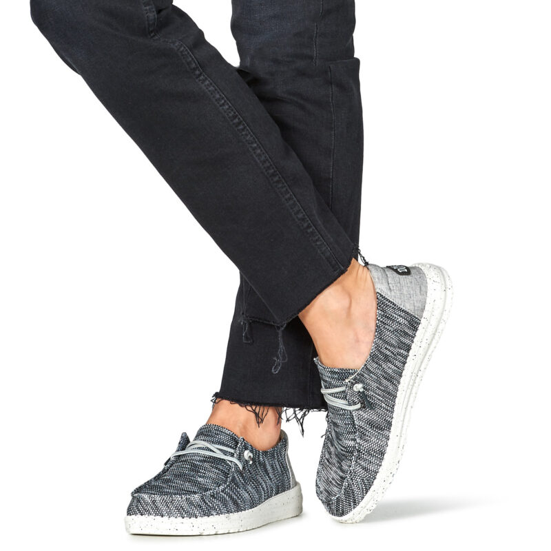 HEYDUDE Wendy Sox Grigio Slip on Donna - 8