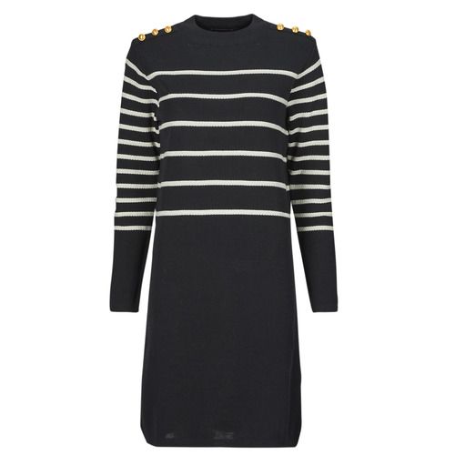 Abito lungo Donna Armor Lux ROBE Marine, elegante e raffinato, in tessuto morbido con design a righe marittime. Ideale per occasioni estive e look casual-chic, perfetto da abbinare a sandali e accessori minimalisti. Acquista ora per un guardaroba trendy e versatile!