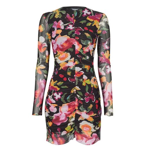 Abito corto Donna Desigual VEST MANILA Multicolore, elegante e alla moda. Perfetto per occasioni speciali e per l'uso quotidiano, questo vestito presenta un design vivace e accattivante, ideale per chi ama esprimere la propria personalità attraverso la moda. Acquista ora e aggiungi un tocco unico al tuo guardaroba!