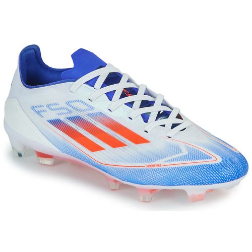 Immagine di scarpe da calcio adidas F50 PRO FG Bianco Calcio Donna, ideali per performance elevate sul campo. Design elegante e moderno, queste scarpe offrono comfort e stabilità, aumentando la velocità e il controllo durante il gioco. Perfette per calciatrici che desiderano eccellere, disponibili per l'acquisto online.