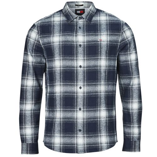 Camicia a maniche lunghe uomo Tommy Jeans TJM REG CHECK FLANNEL SHIRT EXT Marine, realizzata in flanella di alta qualità, perfetta per un look casual e alla moda. Ideale per ogni occasione, questa camicia offre comfort e stile. Acquista ora la tua Tommy Jeans per un guardaroba trendy e versatile.