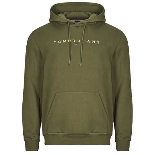 Felpa uomo Tommy Jeans TJM REG LINEAR GOLD HOOD EXT Kaki, caratterizzata da un design moderno e casual, ideale per un look trendy e informale. Realizzata in comodo tessuto, con cappuccio e logo Tommy Jeans in evidenza, questa felpa è perfetta per l'abbigliamento quotidiano e le occasioni di svago. Scopri la combinazione perfetta di stile e comfort con la felpa Tommy Jeans.