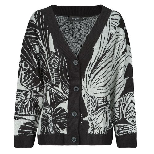 Gilet Cardigan Donna Desigual JERS HALIFAX Nero, elegante e versatile, perfetto per ogni stagione. Realizzato in materiale di alta qualità, questo gilet offre comfort e stile. Ideale per completare outfit casual e chic, è un must-have nel guardaroba femminile. Acquista ora il tuo Desigual JERS HALIFAX e valorizza il tuo look!