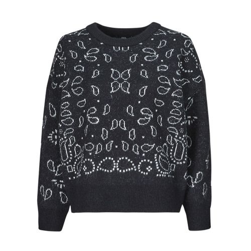 Maglione FARIT Nero Donna di Le Temps des Cerises, realizzato in morbido tessuto per un comfort ottimale. Design elegante con dettagli raffinati, ideale per outfit casual e eleganti. Perfetto per le stagioni fredde, versatile e facile da abbinare. Acquista il tuo maglione FARIT per mostrare il tuo stile unico e alla moda.