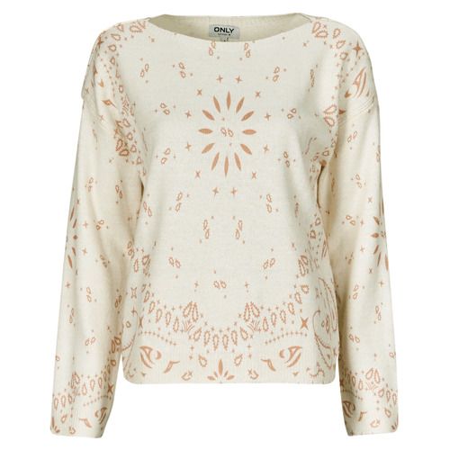 Maglione Only ONLSANNE Bianco Donna, elegante maglione a maniche lunghe in morbido tessuto, ideale per outfit casual e sartoriali. Perfetto per la stagione autunnale e invernale, questo maglione versatile si abbina facilmente a jeans e gonne. Aggiungi un tocco di stile al tuo guardaroba con il maglione ONLY ONLSANNE, un must-have per ogni donna alla moda.