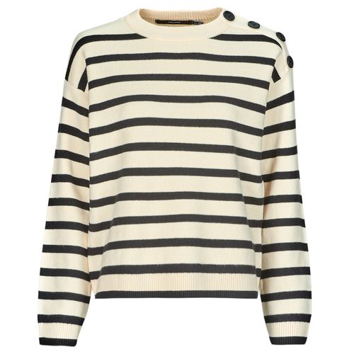 Maglione Vero Moda VMSABA Beige per Donna, realizzato in morbido tessuto, ideale per outfit eleganti e casual. Perfetto per la stagione autunnale e invernale, questo maglione versatile si abbina facilmente a jeans o gonne, offrendo comfort e stile. Acquista ora per arricchire il tuo guardaroba con un must-have di tendenza!