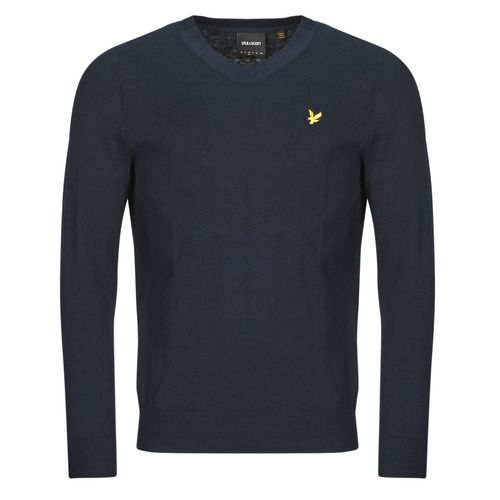 Maglione Uomo Lyle & Scott KN2111V Marine, elegante pullover in color navy, realizzato in morbido tessuto di alta qualità. Questo maglione è perfetto per outfit casual e occasioni formali, garantendo comfort e stile. Ideale per l'autunno e l'inverno, il design classico è arricchito dal logo Lyle & Scott, simbolo di autenticità. Acquista il tuo Lyle & Scott KN2111V Marine per un look sofisticato e senza tempo.