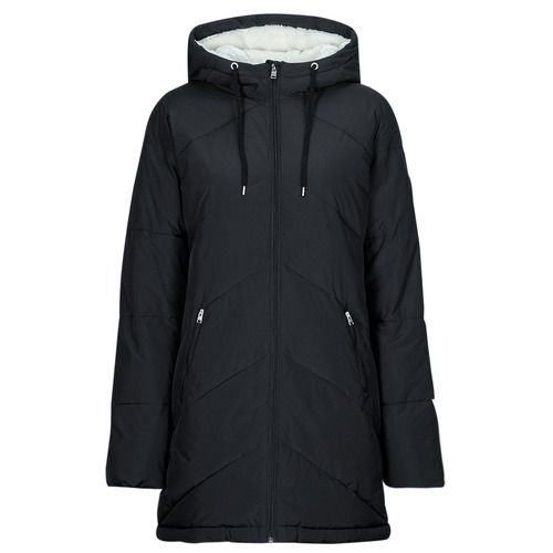 Cappotto donna nero Roxy BETTER WEATHER, elegante mantella per outfit autunnali. Realizzato con materiali di alta qualità, questo cappotto è perfetto per affrontare le giornate più fresche con stile. Design moderno e versatile, ideale per ogni occasione. Aggiungi un tocco di classe al tuo guardaroba con il cappotto Roxy BETTER WEATHER.