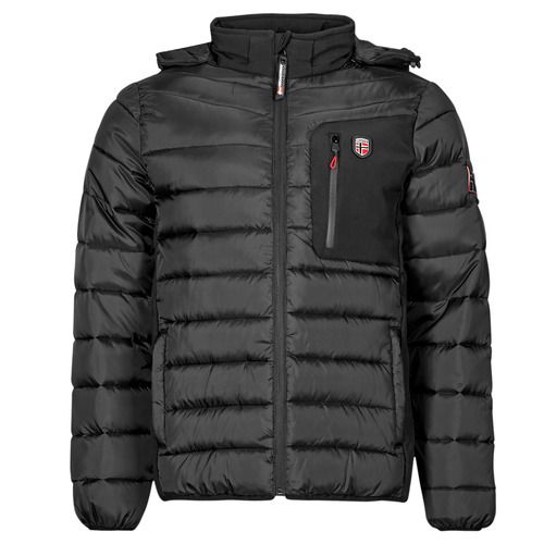 Piumino Uomo Geographical Norway BELVIRA in Nero, elegante e versatile, perfetto per l'inverno. Realizzato con materiali di alta qualità per garantire calore e comfort, ideale per ogni occasione. Acquista ora il tuo piumino Geographical Norway BELVIRA per affrontare il freddo con stile.