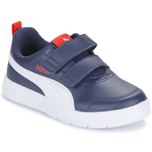 Scarpe bambino ragazzo Puma Courtflex V3 V PS Blu, eleganti e comode, ideali per il tempo libero e lo sport. Design moderno con tomaia in materiale resistente, suola in gomma per una migliore aderenza. Perfette per giovani atleti e per l'uso quotidiano. Scegli le scarpe Puma per un look trendy e prestazioni elevate!