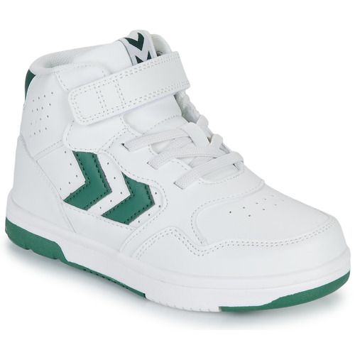 Scarpe bambino ragazzo hummel CAMDEN HIGH JR Bianco, eleganti e alla moda, ideali per ogni occasione. Design versatile e confortevole, perfette per l'uso quotidiano. Acquista ora le scarpe hummel CAMDEN HIGH JR per uno stile unico e un comfort duraturo.