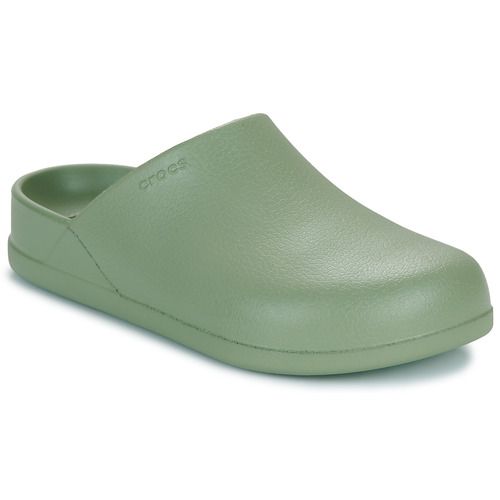 Zoccoli uomo Crocs Dylan Clog in colore kaki, design comodo e versatile, ideali per il tempo libero e l'uso quotidiano. Perfetti per un look casual, questi zoccoli offrono comfort e stile. Acquista ora i Crocs Dylan Clog Kaki per il massimo del comfort estivo.