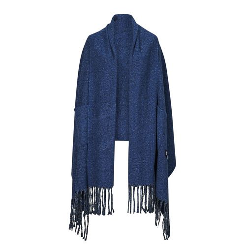 Sciarpa Desigual SCARF COLORED POCKETS in blu per donna, realizzata in tessuto morbido con tasche colorate. Accessorio alla moda ideale per completare ogni outfit, perfetto per le stagioni fredde. Ottimo per chi cerca comfort e stile.