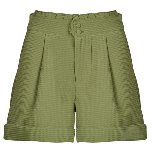 Shorts Only ONLROSEMARY Verde per Donna, eleganti e alla moda, realizzati in tessuto leggero e traspirante, perfetti per la stagione estiva. Ideali per outfit casual e versatili, disponibili in verde, aggiungendo un tocco di freschezza al tuo guardaroba. Scegli la comodità senza rinunciare allo stile con questi shorts.