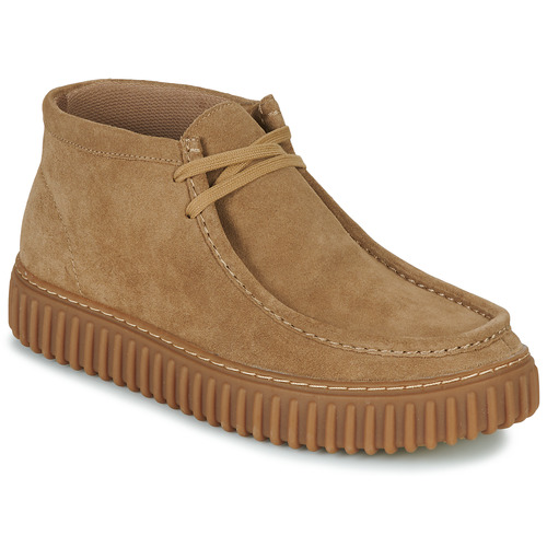 Clarks TORHILL HI Baskets hautes beiges pour hommes