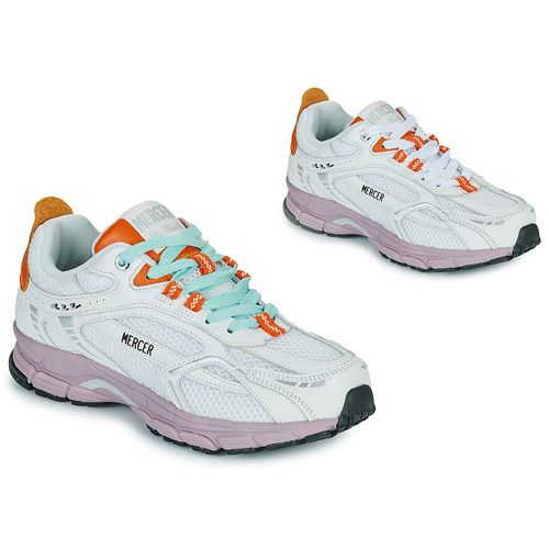 Sneakers basse Donna Mercer Amsterdam THE RE-RUN COLOR in bianco, stile moderno e versatile, ideali per outfit casual e sportivi. Comfort eccezionale e design accattivante, perfette per ogni stagione.
