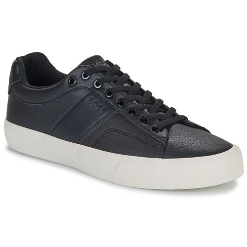 Sneakers Uomo BOSS Aiden_Tenn_grltp Nero in pelle e tessuto, design elegante e sportivo, ideali per un look casual e alla moda. Suola antiscivolo per comfort e aderenza, disponibili in taglie comode per ogni esigenza di stile. Ottime per abbinarle a qualsiasi outfit, sia per il tempo libero che per occasioni informali. Scarpe versatili per l'uomo moderno che cerca stile e confort.