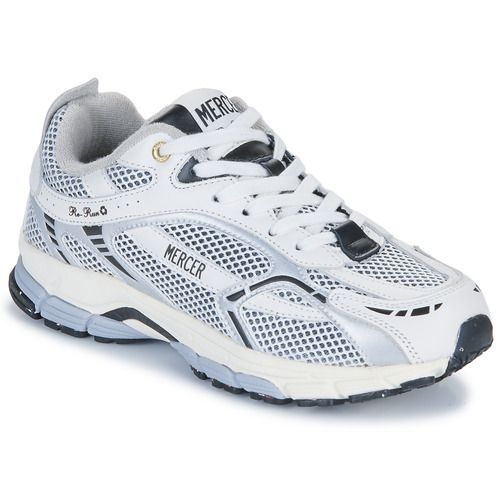 Sneakers Uomo Mercer Amsterdam THE RE-RUN WHITE SILVER in Bianco, perfette per un look urbano e alla moda. Queste scarpe offrono comfort e stile in ogni occasione, ideali per gli amanti delle sneakers. Acquista ora il tuo paio di Mercer Amsterdam!