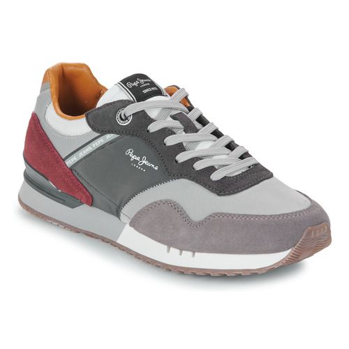 Sneakers uomo Pepe Jeans LONDON BRAND M in grigio, eleganti e trendy, perfette per ogni occasione. Design moderno con dettagli distintivi, ideali per un look casual. Acquista ora le Pepe Jeans LONDON BRAND M Grigio per un comfort e stile senza pari.