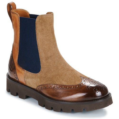 Stivaletti Donna Melvin & Hamilton JADE 8 Marrone: eleganti stivaletti in pelle con design contemporaneo e dettagli raffinati, perfetti per ogni occasione. Comfort e stile per un look versatile e alla moda.