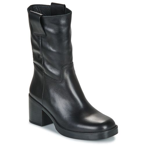 Stivaletti Unisa JULEN in pelle nera per donna, design elegante e alla moda, con tacco comodo. Perfetti per ogni occasione, dai look casual a quelli più sofisticati. Acquista ora i tuoi stivaletti Unisa JULEN Nero per aggiungere un tocco di stile al tuo guardaroba!