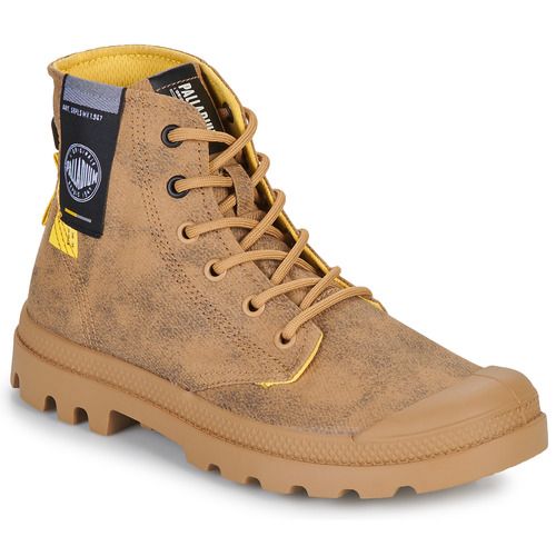 Stivaletti Donna Palladium PAMPA SURPLUS in morbido cuoio marrone, ideali per un look casual e alla moda. Questi stivaletti sono perfetti per ogni occasione, offrendo comfort e stile. Acquista ora i Palladium PAMPA SURPLUS per aggiungere un tocco di eleganza al tuo guardaroba!