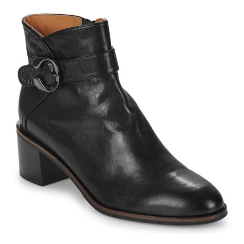 Stivaletti Mam'Zelle TIRIBA Nero da Donna, eleganti e versatili, perfetti per ogni occasione. Design alla moda con pratiche zip laterali, ideali per un look chic e casual. Questi stivaletti neri offrono comfort e stile, rendendoli un must-have per il tuo guardaroba autunnale. Acquista ora i Mam'Zelle TIRIBA e arricchisci il tuo outfit!