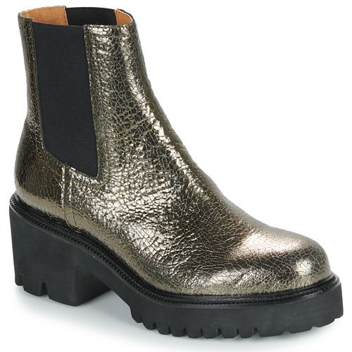 Stivetti Mam'Zelle UDUNA Oro per Donna, eleganti e alla moda, perfetti per ogni occasione. Realizzati in materiali di alta qualità, offrono comfort e stile. Ideali per completare il tuo look autunnale e invernale, questi stivaletti are trendy e versatili. Acquista ora per aggiungere un tocco di classe al tuo guardaroba!