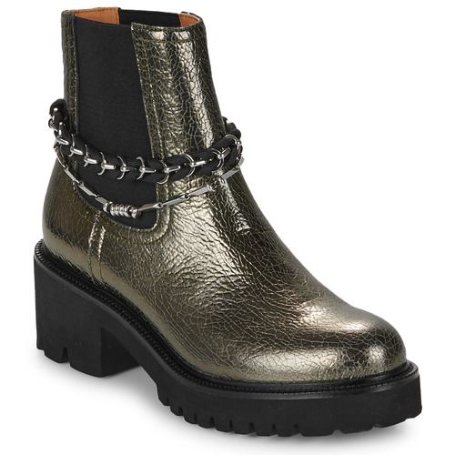 Stivaletti Donna Mam'Zelle UDUNI in Argento, eleganti e versatili, ideali per ogni occasione. Comfort e stile uniti in un design moderno, perfetti da abbinare a look sia casual che sofisticati. Scarpe perfette per la stagione invernale, per un tocco di classe al tuo outfit. acquistali ora!