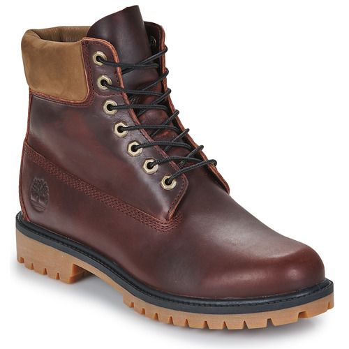 Stivaletti Uomo Timberland TIMBERLAND HERITAGE 6 INCH Bordeaux, eleganti e robusti, perfetti per ogni stagione. Realizzati in morbida pelle bordeaux, offrono comfort e stile senza compromessi. Ideali per un look casual e alla moda, questi stivaletti sono un must-have nel guardaroba maschile.