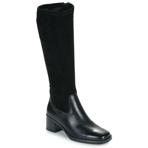 Stivali Caprice LIVIA Nero per Donna, eleganti e alla moda, realizzati in pelle di alta qualità. Questi stivali neri offrono comfort e stile, perfetti per ogni occasione. Ideali per completare il tuo guardaroba con un tocco di classe.