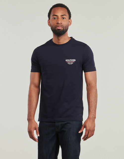 Tommy Hilfiger HILFIGER GLOBAL STRIPE TEE Marine T shirt a manches courtes homme 44.95