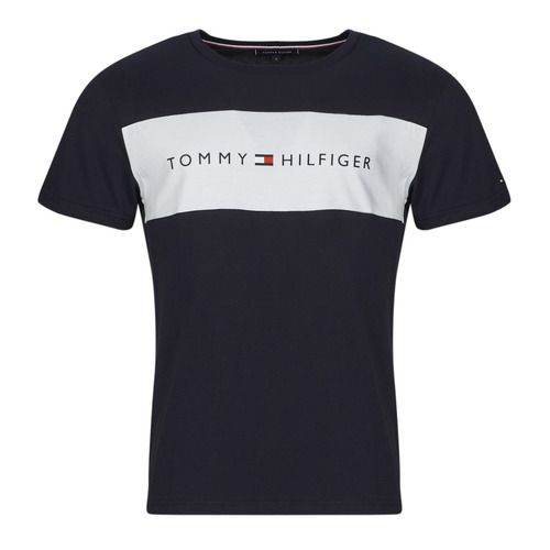 T-shirt Uomo Tommy Hilfiger SS T-SHIRT BLOCK LOGO Blu, maniche corte, elegante e stylish, ideale per look casual e sportivi, disponibile online.